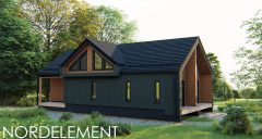 Brown Modern строительство домов по норвежской технологии