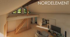 Brown Modern строительство домов по норвежской технологии
