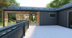 Дом с беседкой строительство домов по норвежской технологии